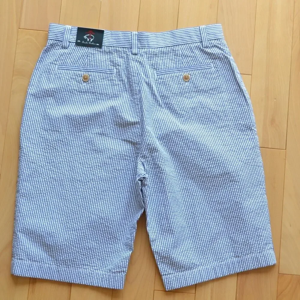 Brooks Brothers Striped Khaki Shorts Boy's Size 16